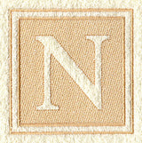 Greek Letter Nu - 7.8 inch (Embossed)