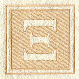 Greek Letter Xi - 7.8 inch (Embossed)