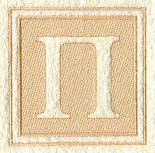 Greek Letter Pi - 7.8 inch (Embossed)