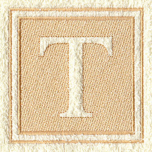 Greek Letter Tau - 7.8 inch (Embossed)