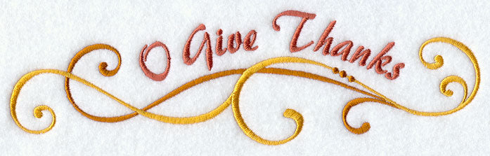 O Give Thanks Swirls