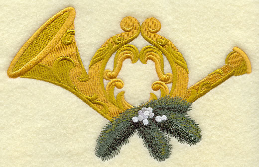 French Horn and Pine Boughs