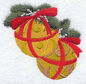Christmas Ornaments and Pine Boughs 2