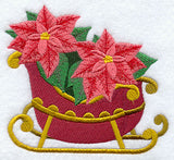 Sleighful of Poinsettias