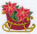 Sleighful of Poinsettias