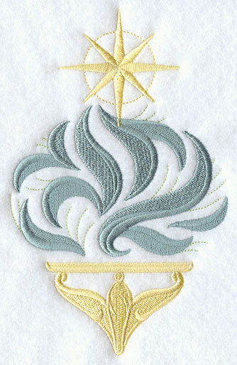 Swirling Christmas Ornament