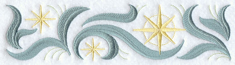 Swirling Christmas Border
