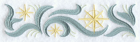 Swirling Christmas Border