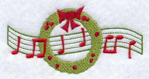 Merry Music Christmas Wreath
