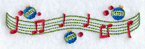 Merry Music Christmas Border