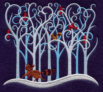 Filigree Christmas Forest (Raccoon)