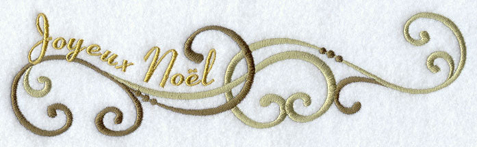 Joyeux Noel (French) Swirls