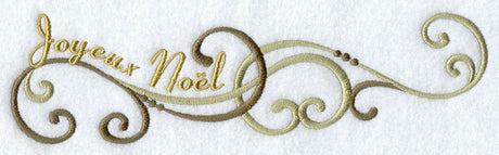 Joyeux Noel (French) Swirls