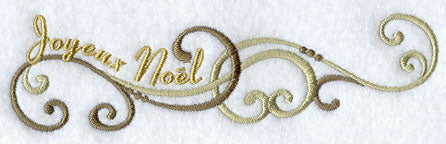 Joyeux Noel (French) Swirls