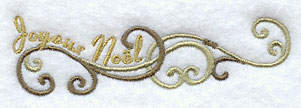 Joyeux Noel (French) Swirls