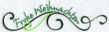 Frohe Weihnachten (German) Swirls