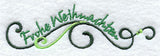 Frohe Weihnachten (German) Swirls