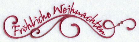Frohliche Weihnachten (German) Swirls