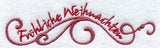 Frohliche Weihnachten (German) Swirls