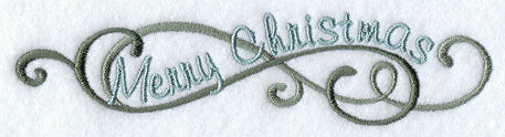 Merry Christmas (English) Swirls