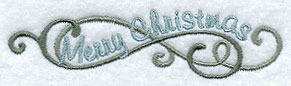 Merry Christmas (English) Swirls