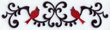 Wrought Iron Cardinal Border