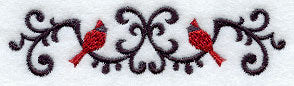 Wrought Iron Cardinal Border