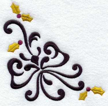 Wrought Iron Holly Corner