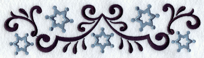 Wrought Iron Snowflakes Border