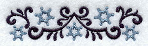 Wrought Iron Snowflakes Border