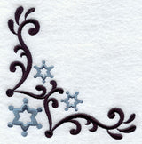 Wrought Iron Snowflakes Corner