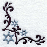 Wrought Iron Snowflakes Corner