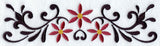 Wrought Iron Poinsettia Border