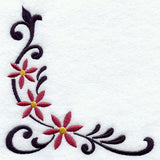 Wrought Iron Poinsettia Corner