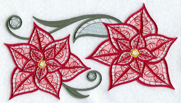 Light and Lovely Poinsettias Rectangle