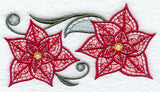 Light and Lovely Poinsettias Rectangle