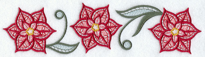 Light and Lovely Poinsettias Border