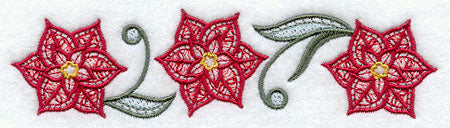 Light and Lovely Poinsettias Border