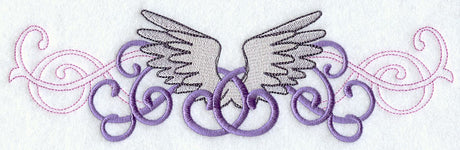 Wild Side Christmas Angels - Wings Border