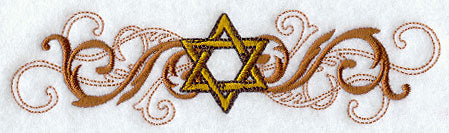 Wild Side Happy Hanukkah - Star of David Border