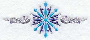 Jubilant Snowflake Border