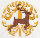 Deck the Halls in Damask - Reindeer