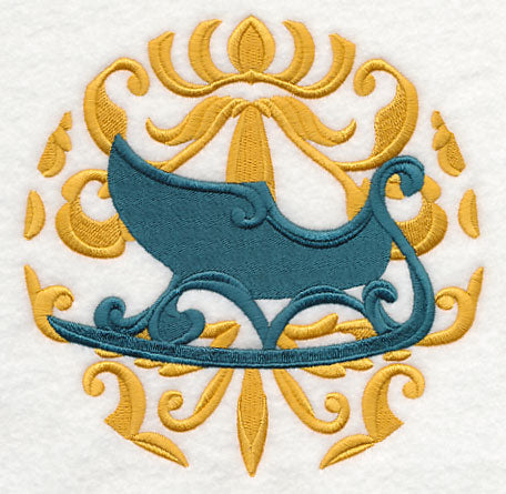 Deck the Halls in Damask - Sleigh
