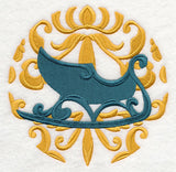 Deck the Halls in Damask - Sleigh