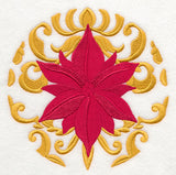 Deck the Halls in Damask - Poinsettia