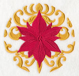 Deck the Halls in Damask - Poinsettia