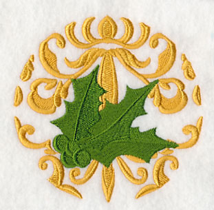 Deck the Halls in Damask - Holly