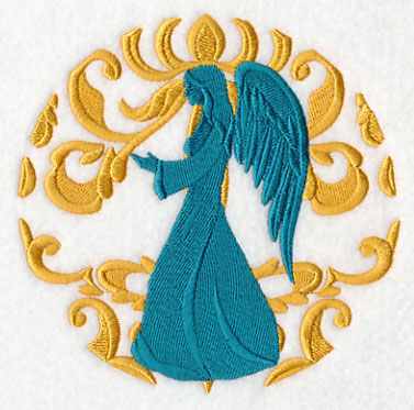 Deck the Halls in Damask - Angel