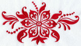 Christmas Damask Poinsettia