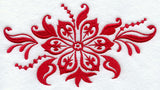 Christmas Damask Poinsettia